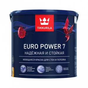 Краска ВД Tikkurila Euro POWER 7 С  д/внутренних работ 0,9л