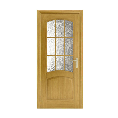 Дверь (Шпон) Капри-3 20-7 дуб остекленная