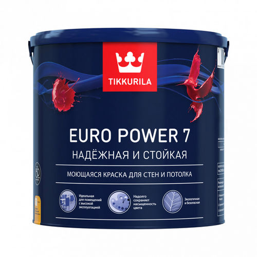 Краска ВД Tikkurila Euro POWER 7 А д/внутренних работ 9л