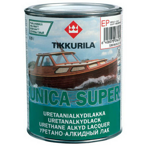 Лак яхтный Уника супер Тиккурила п/мат 0,9л (зеленая)