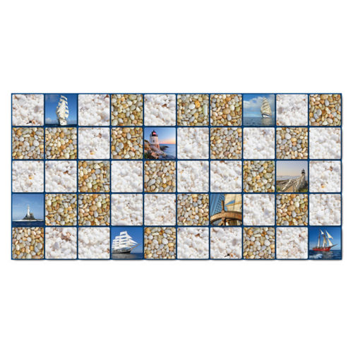 Панель ПВХ мозаика «Море», 955*480 мм