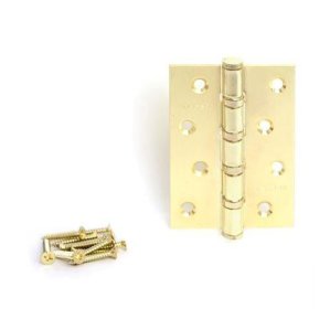 Петля дверная Apecs 100*70-B4-Steel-GМ-Blister матовое золото универсальная с подшипниками