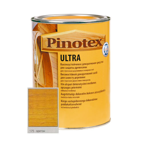 Антисептик Pinotex ULTRA с лаком орегон для наружных работ 10л