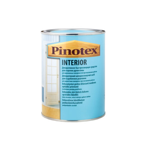Декоративная защита PINOTEX Interior бесцветный для древесины при вн.раб 10л