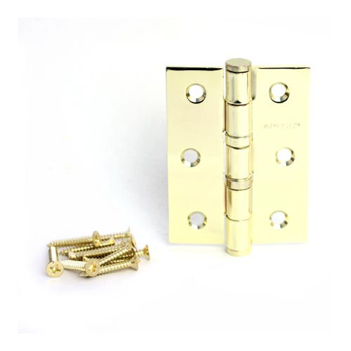 Петля дверная Apecs 80х60-В2-Steel-G-Blister золото универсальная с подшипниками